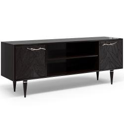 Тумба под ТВ Арт Колор leaves 155см Классик Сильвер Терпкий коричневый