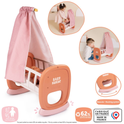 Smoby Baby Nurse - колыбель с балдахином Для куклы 42 см 220391