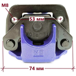 Суппорт калипер тормозной дисковый гидравлика фиолетовый для велосипеда