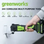 Аккумуляторный реноватор Greenworks G24MT, 3400307,24v, без АКБ и ЗУ
