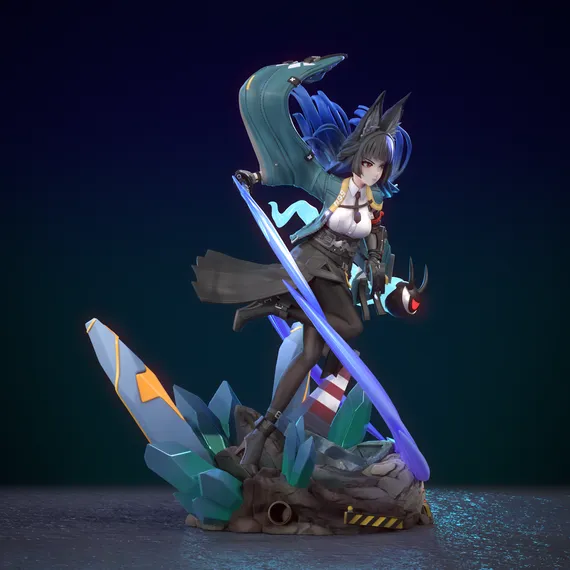 Hoshimi Miyabi diorama - Zenless Zone Zero