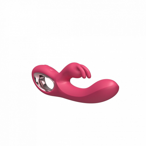 Вибратор‑кролик Secwell SW3021R 22 см, 2 мотора, водонепроницаемый