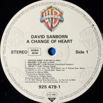 David Sanborn - A Change Of Heart (Германия 1987г.)