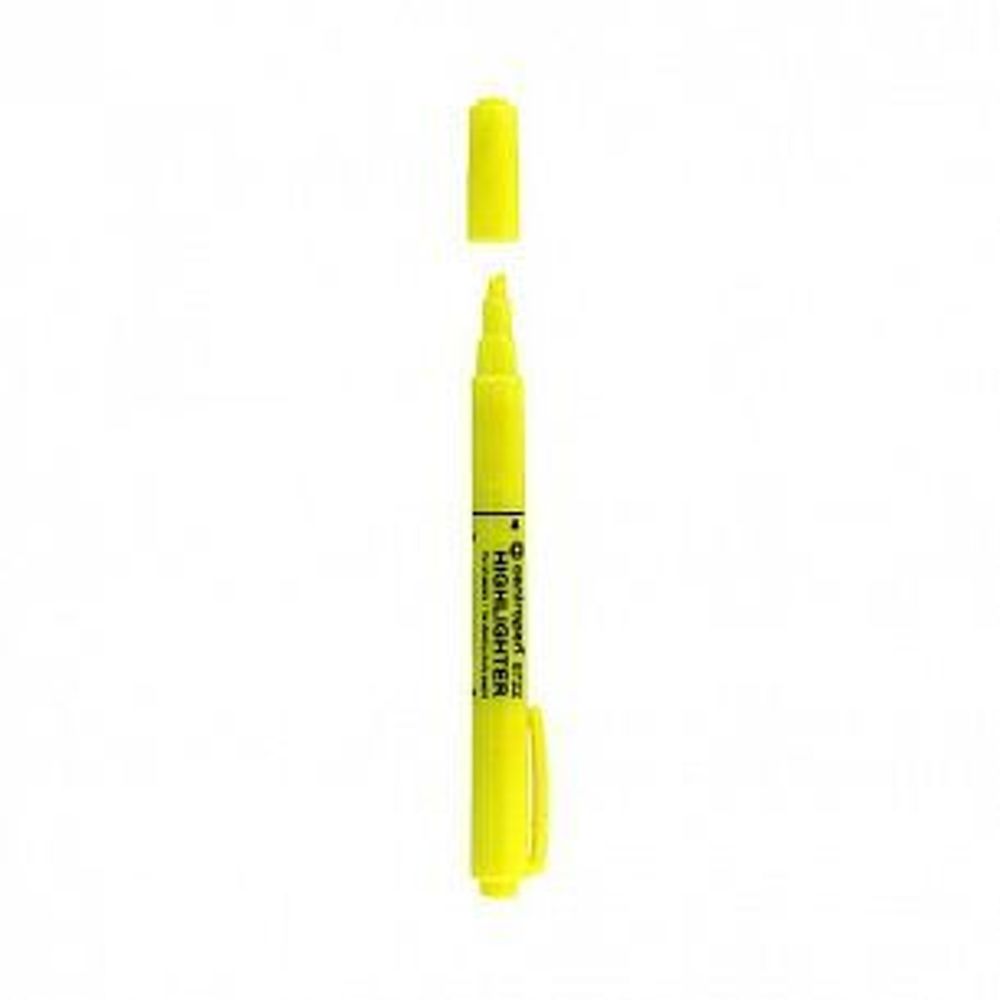 Маркер текстов. CENTROPEN FAX 1-4 мм желт. скошенный
