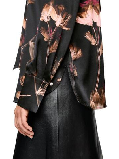 Marc Cain Блуза из шелка с воротом - бант