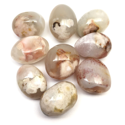 Агат Сакура, галтовка 20-25 мм