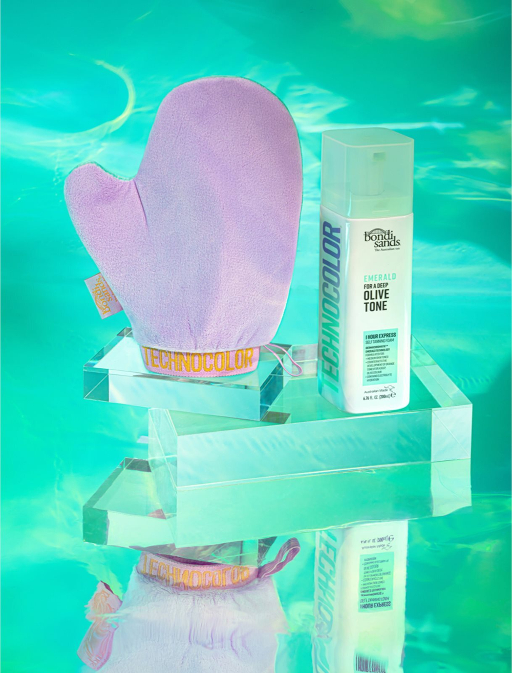 Bondi Sands Technocolor 1 Hour Express Emerald - пена для автозагара /  Golden Olive Bronze 200  ml  / GTIN 810020173789