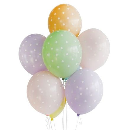 Шары "Макарунс в мелкий горошек"