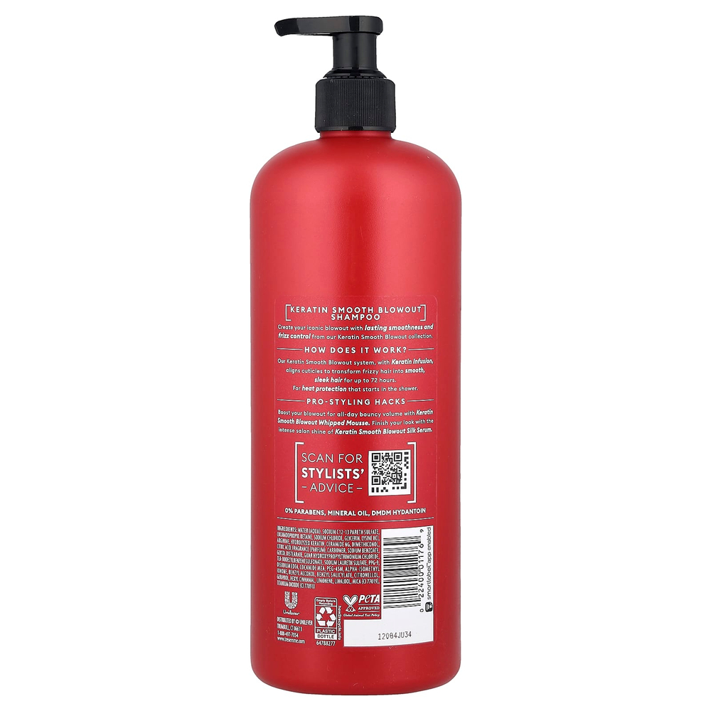 TRESemmé, Keratin Smooth Blowout шампунь, 828 мл (28 жидк. Унций)