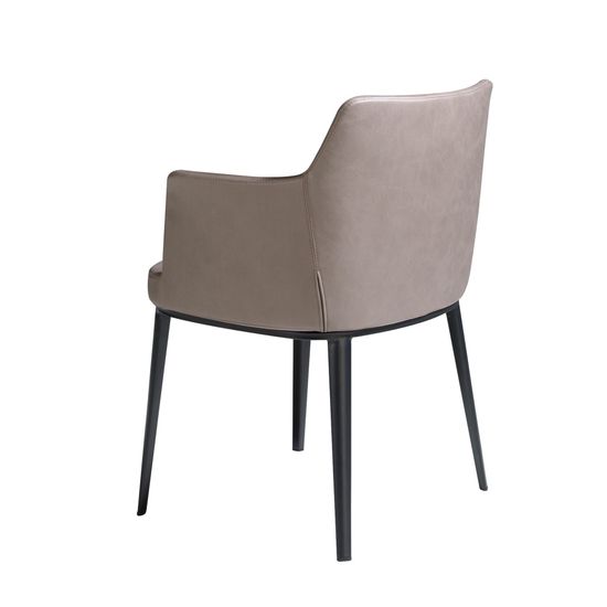 Стул 4112/A209 серый тканевый с черной стальной конструкцией Испания