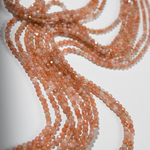 Солнечный камень натуральный, шар 3,4мм, микроогранка