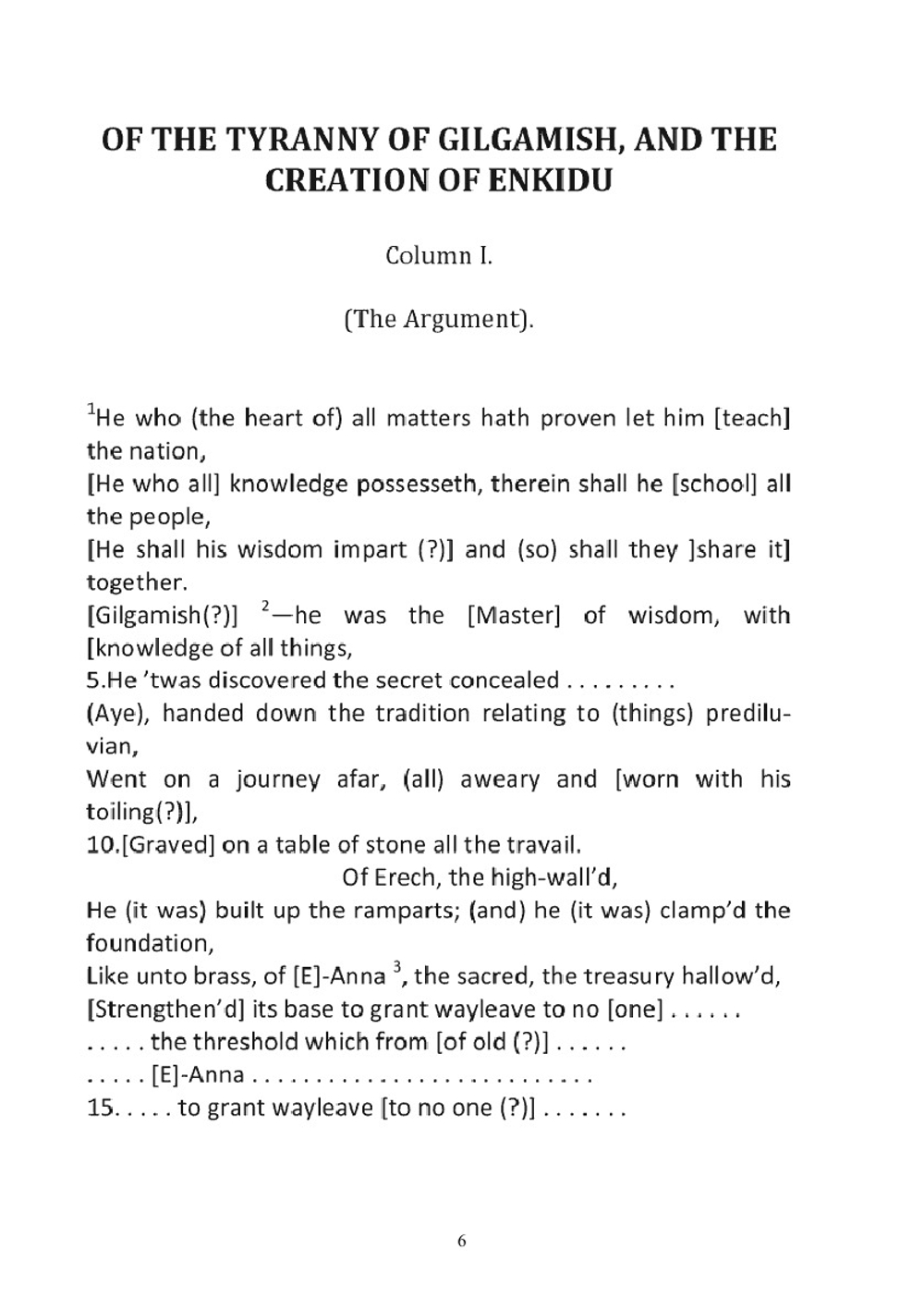 The Epic of Gilgamesh Complete Academic Translation | R.C. Thompson