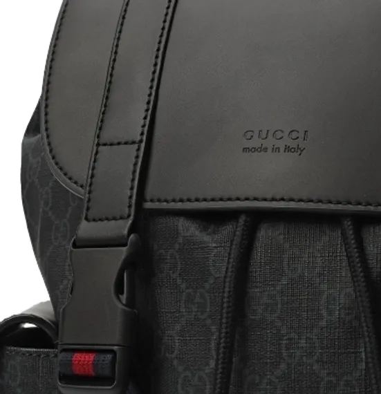 Рюкзак Gucci leather canvas GG bag