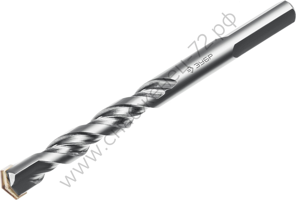 ЗУБР ПРОФЕССИОНАЛ 7 x 100 мм сверло по бетону усиленное, 3-х гранный хвостовик