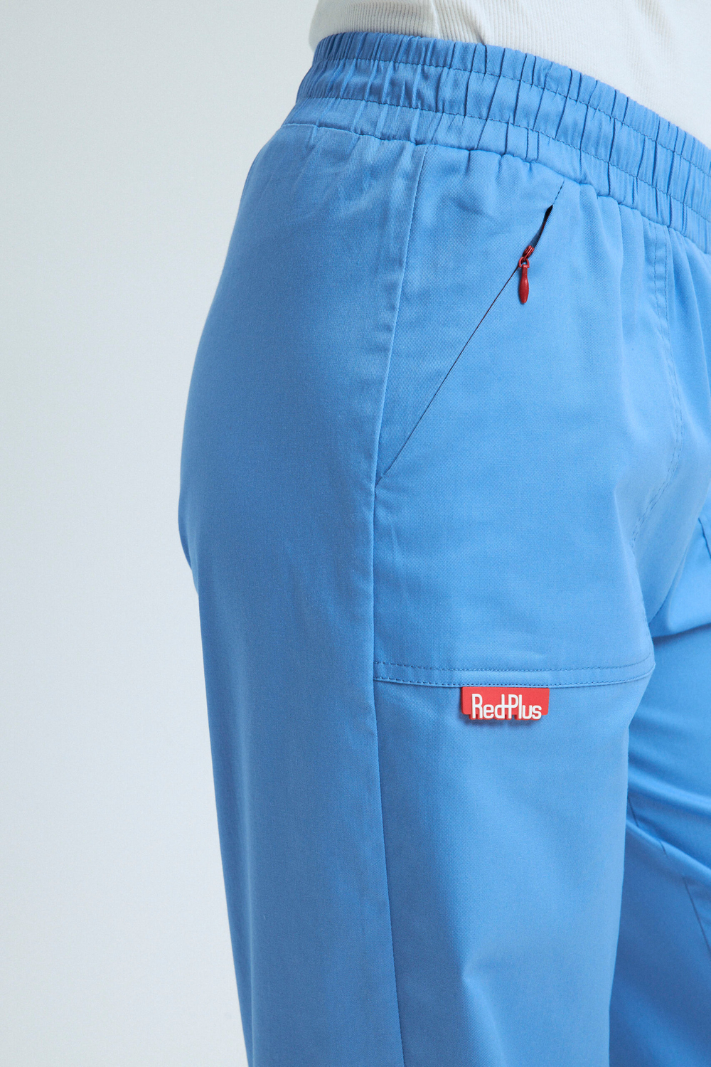 Брюки свободные медицинские женские Йошо, эйр блю хлопок