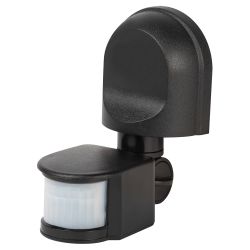 Датчик движения ЭРА MD 04 настенный инфракрасный 1200 Вт угол 180° IP44 черный