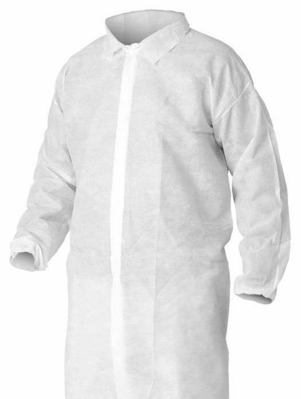 Халат из нетканого материала, 110см, размер 60-62, белый
