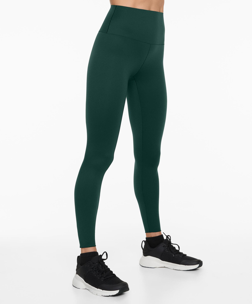 OYSHO Легинсы до щиколотки длиной 65 см с высокой посадкой Perfect-Adapt, бутылочно-зеленый