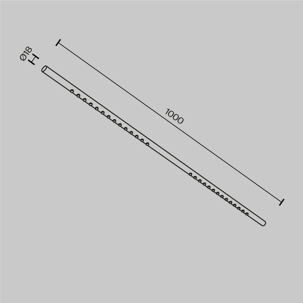 Светильник светодиодный для штанговой системы освещения Maytoni AXITY Points C101CL-L1000-24W3-6K-BS