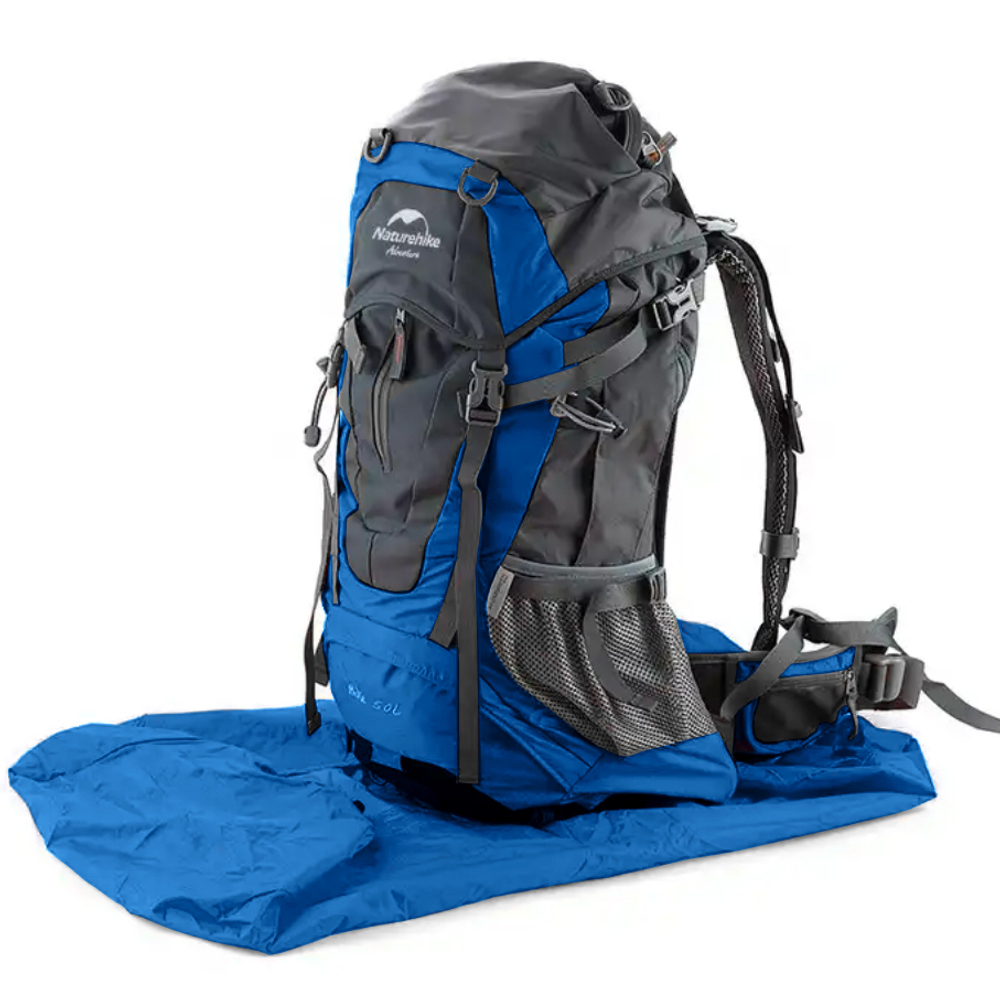 Чехол влагозащитный Naturehike, для рюкзака, размер M (30-50 л), голубой