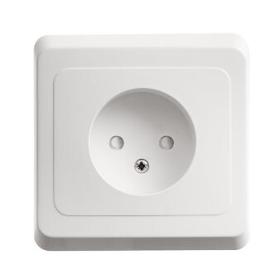 Розетка СП BLANCA 16А 250В без шторок с заземл. молоч. SchE BLNRS001012