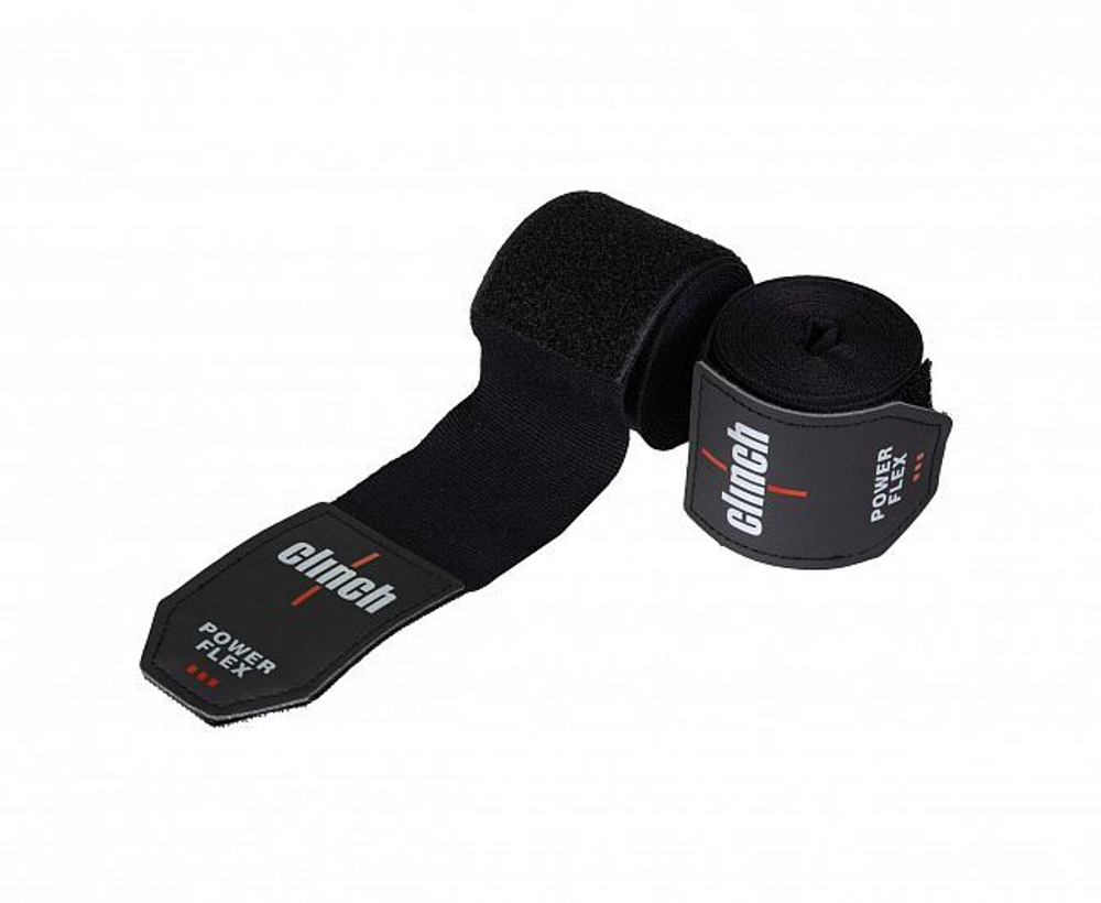 Бинты боксерские Clinch Boxing Hand Wrap Power Flex черные C239