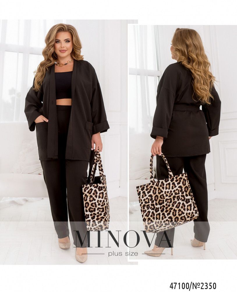 Костюм 2350-черный Minova