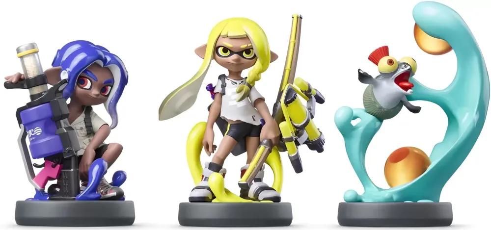 Amiibo: Комплект фигурок: Инклинг, Октолинг и Смаллфрай (Inkling, Octoling and Smallfry) (коллекция Splatoon 3)