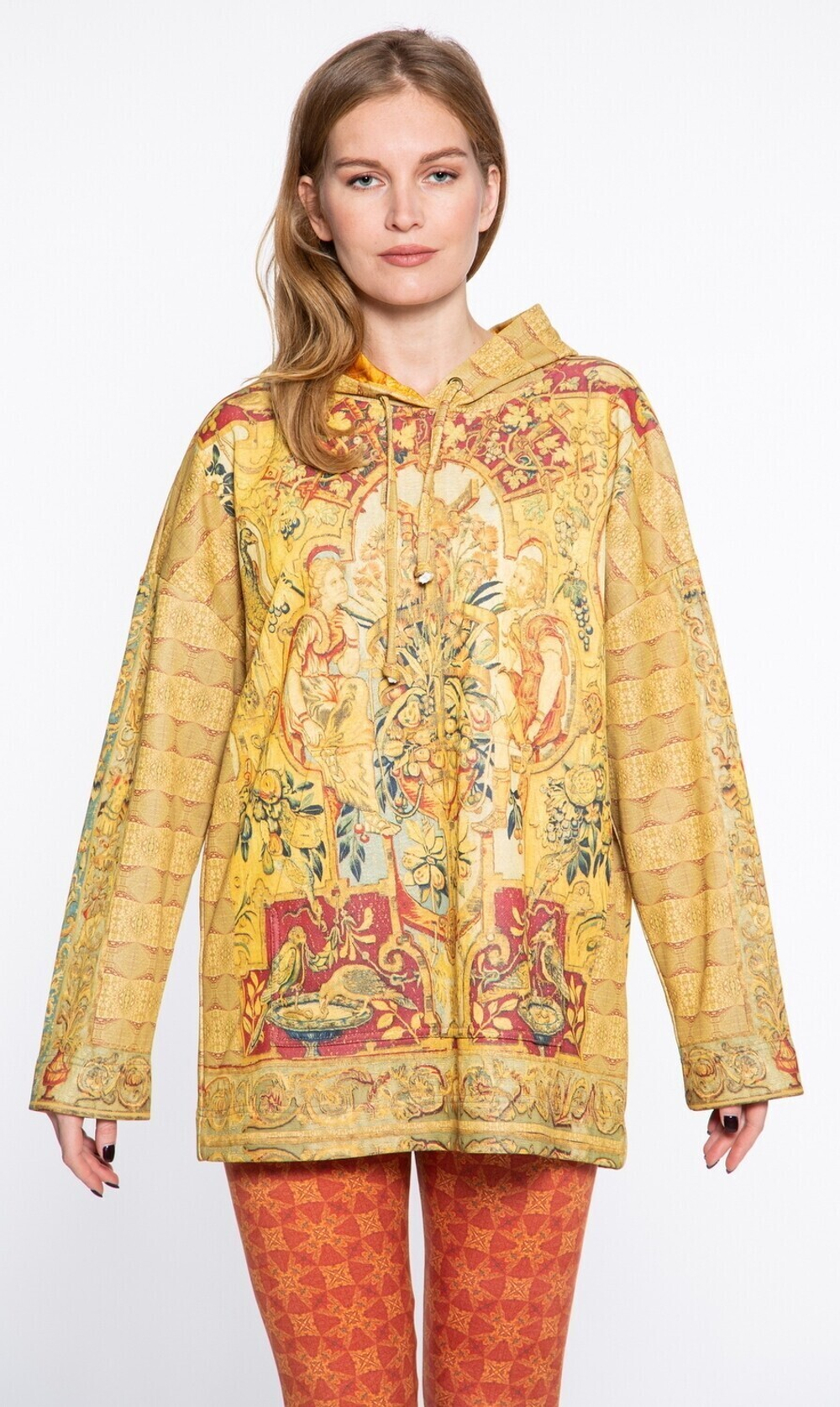 Комплект (худи и леггинсы) "Гротеск", по мотивам фламандской шпалеры середины 16 века