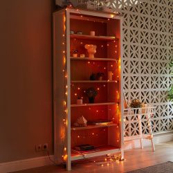 ULD-S2000-200-DGA AMBER IP20 Гирлянда светодиодная. 20м. 200 светодиодов. Янтарный свет. Провод зеленый. ТМ Uniel