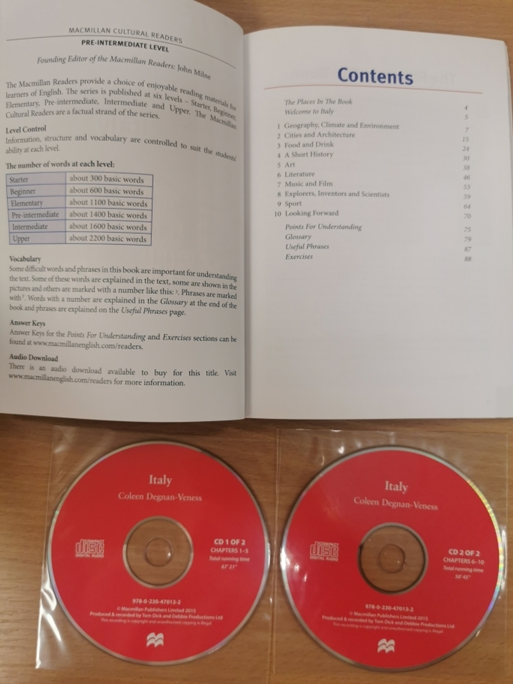 Macmillan Cultural Readers: Italy +CD Pre-Int