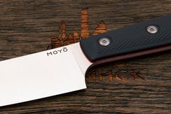 Нож кухонный MOYO Геликон шеф 165мм, сталь AR-RPM9, рукоять G10-extra черный