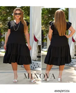 Платье 5356-черный Minova