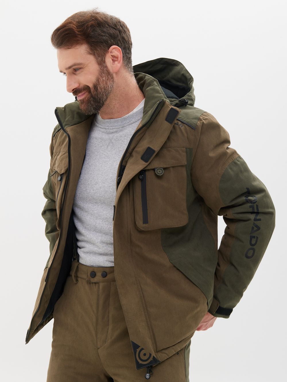 Костюм демисезонный Торнадо -15 ткань Исландия цвет Хаки