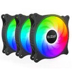Вентилятор для корпуса PCCooler FX 120 ARGB BK 3 IN 1 3x(120x120x25mm) 1000-2000RPM 52,79CFM Black