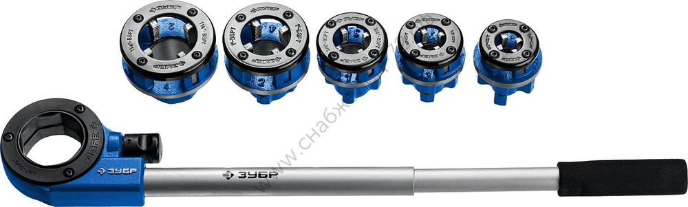 ЗУБР Набор клуппов №5 с трещоткой, Профессионал (28270-H5)