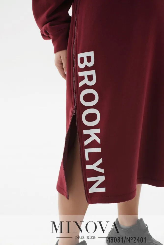 Платье 2401-бордо Minova