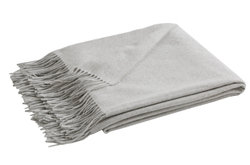 Плед HIMALAYA PERLE Плед кашемир 200 Blanc des Vosges 130x180 Серый