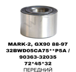 ПОДШИПНИКИ MARK-2, CRESTA, CHASER, VEROSSA, ALTEZZA 88-06