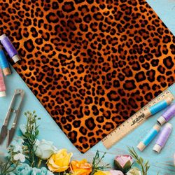 Ткань премиум дюспо принт леопардовый