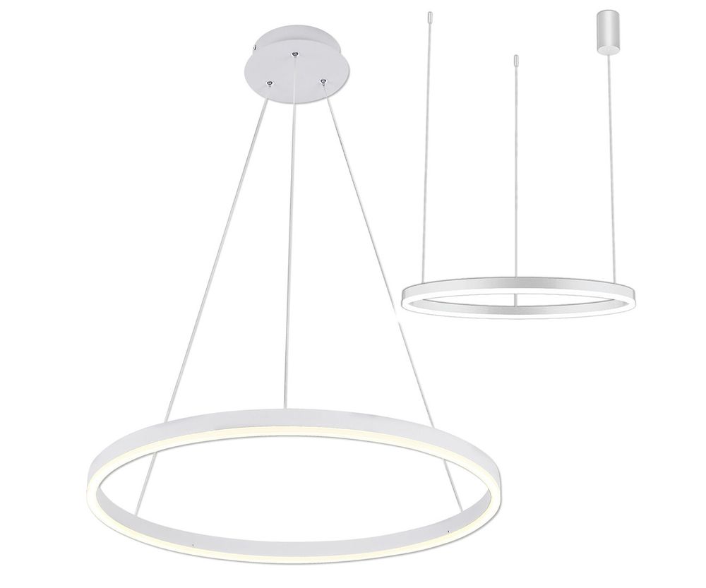 Kink Light 08214,01A(4000K) Подвес Тор белый d80