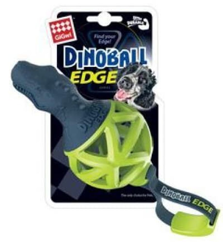GiGwi 75428 Игрушка для собак &quot;DINOBALL &quot; Динобол Т-рекс черно-зеленый