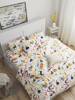 Пододеяльник Сказка "Эскимосики/Орнамент" 1,5-сп 145х215 см на молнии , перкаль