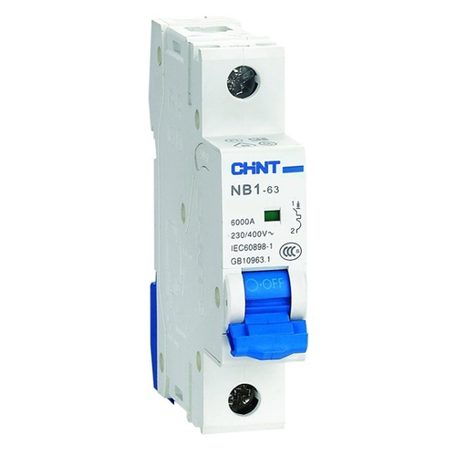 Автоматический выключатель NB1-63 1P 16A 6кА х-ка C (R) Chint (автомат электрический) 179616