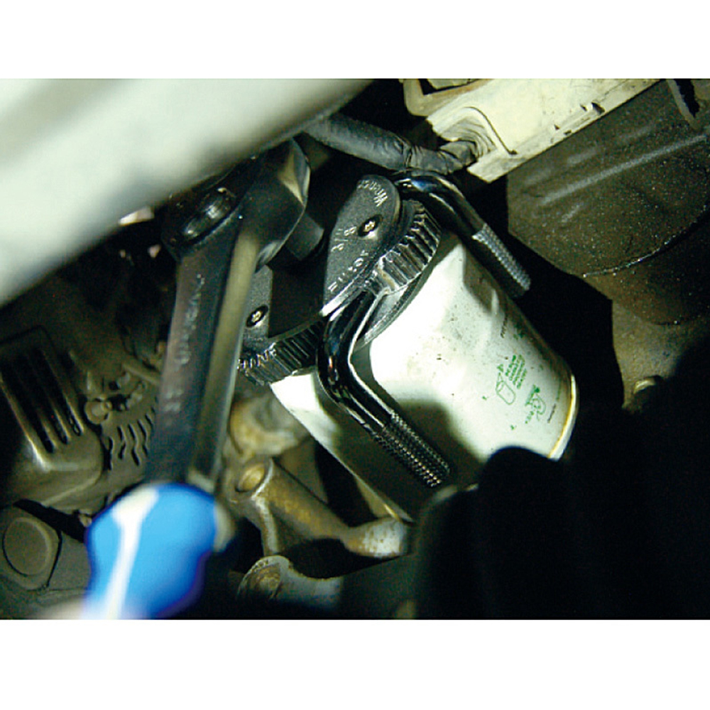 KING TONY (9AE43) Съемник масляных фильтров, 75-120 мм, 3-х захватный