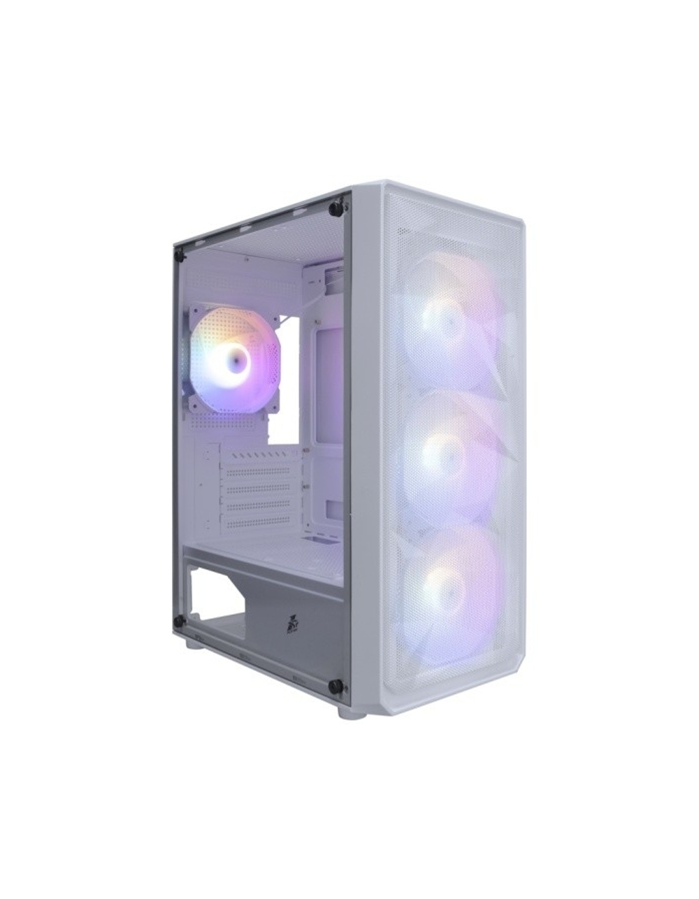 1STPLAYER FD3-M White / mATX / 4x120mm LED fans / FD3-M-WH-4F1-W