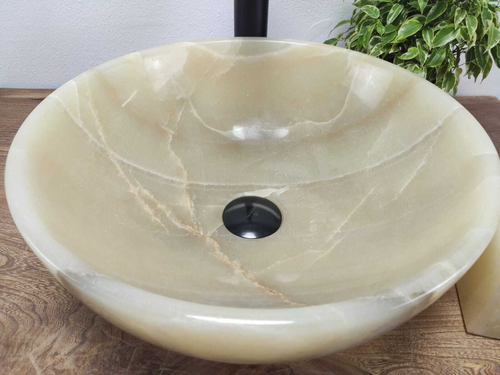 Раковина из оникса Bowl Yellow TinLip BO-61021 40*40*15