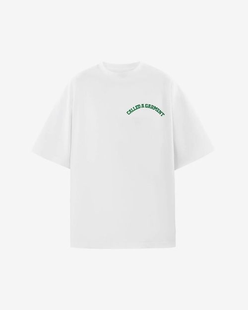 Футболка Called a Garment Authentic Green белая