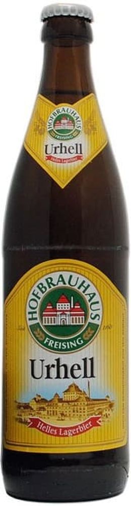 Пиво Хофбройхаус Фрайзинг Урхелл / Hofbrauhaus Freising Urhell 0.5л - 20шт