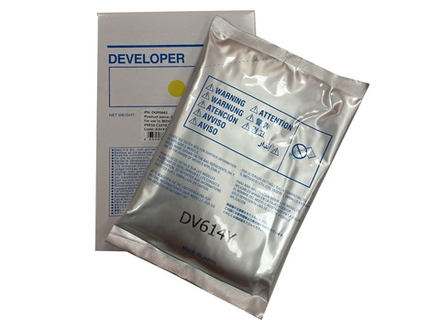 Девелопер DV-614Y для KONICA MINOLTA Bizhub PRO C1060L, PRESS C1060/C1070/C1070P/C71HC (CET) Yellow, 630г, DGP0661